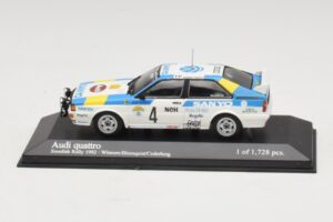 Audi Quattro #4 S. Blomqvist / B. Cederberg Rally Sweden Winner 1982 Minichamps 1:43 430821904 Metalli