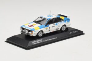 Audi Quattro #4 S. Blomqvist / B. Cederberg Rally Sweden Winner 1982 Minichamps 1:43 430821904 Metalli — kuva 2 / 4
