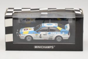 Audi Quattro #4 S. Blomqvist / B. Cederberg Rally Sweden Winner 1982 Minichamps 1:43 430821904 Metalli — kuva 4 / 4