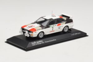 Audi Quattro #7 M. Mouton / F. Pons Pikes Peak International Hill Climb 1984 Minichamps 1:43 AUDI014 Metalli — kuva 2 / 4