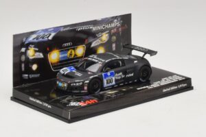 Audi R8 LMS GT3 #100 M. Ekstrom / O. Jarvis Abt Sportsline 24 Hours of Nurburgring 2010 Minichamps 1:43 437101900 Metalli — kuva 2 / 5