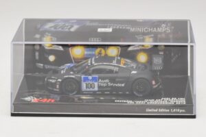 Audi R8 LMS GT3 #100 M. Ekstrom / O. Jarvis Abt Sportsline 24 Hours of Nurburgring 2010 Minichamps 1:43 437101900 Metalli — kuva 4 / 5