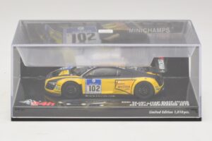 Audi R8 LMS GT3 #102 H-J. Stuck / H. Heyer Black Falcon 24 Hours of Nurburgring 2010 Minichamps 1:43 437101912 Metalli — kuva 4 / 5
