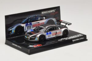 Audi R8 LMS GT3 #111 Metha / Breslin Black Falcon 24 Hours of Nurburgring 2010 Minichamps 1:43 437101911 Metalli — kuva 2 / 5