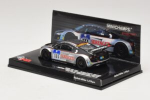 Audi R8 LMS GT3 #111 Metha / Breslin Black Falcon 24 Hours of Nurburgring 2010 Minichamps 1:43 437101911 Metalli — kuva 3 / 5