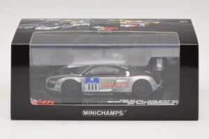 Audi R8 LMS GT3 #111 Metha / Breslin Black Falcon 24 Hours of Nurburgring 2010 Minichamps 1:43 437101911 Metalli — kuva 5 / 5