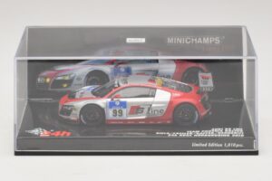 Audi R8 LMS GT3 #99 F. Biela / M. Fassler Phoenix Racing 24 Hours of Nurburgring 2010 Minichamps 1:43 437101999 Metalli — kuva 4 / 5