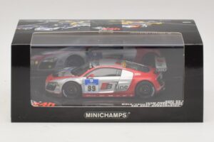 Audi R8 LMS GT3 #99 F. Biela / M. Fassler Phoenix Racing 24 Hours of Nurburgring 2010 Minichamps 1:43 437101999 Metalli — kuva 5 / 5