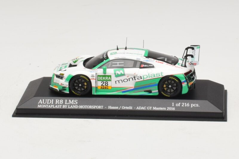 Audi R8 LMS Montaplast By Land-Motorsport #28 C. Haase / S. Ortelli ADAC GT Masters 2016 Minichamps 1:43 437161198 Metalli