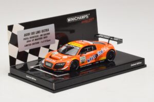 Audi R8 LMS Ultra #100 MS Racing Patel / Dobitsch ADAC GT Masters 2013 Minichamps 1:43 437130100 Metalli — kuva 2 / 5