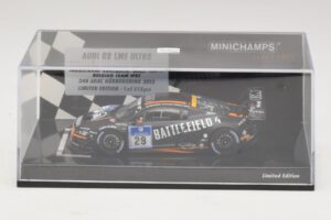 Audi R8 LMS Ultra #29 Team WRT Sandstorm L. Vanthoor 24 Hours of Nurburgring 2013 Minichamps 1:43 437130129 Metalli — kuva 4 / 5