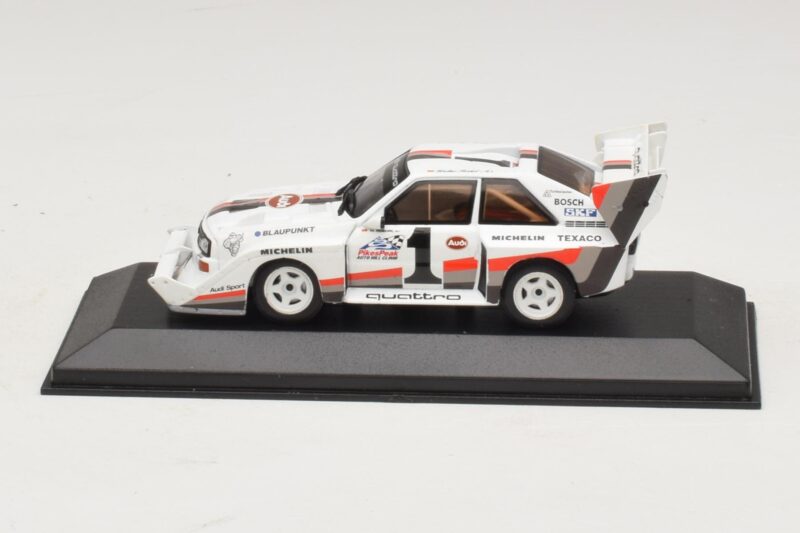 Audi Sport Quattro S1 #1 W. Rohrl Pikes Peak International Hill Climb Winner Record 1987 Minichamps 1:43 Audi Sport Quattro S1 #1 W. Rohrl Pikes Peak International Hill Climb Winner Record 1987 Minichamps 1:43 410871201 Metalli