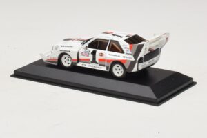 Audi Sport Quattro S1 #1 W. Rohrl Pikes Peak International Hill Climb Winner Record 1987 Minichamps 1:43 410871201 Metalli — kuva 3 / 4