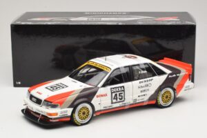 Audi V8 Quattro DTM #45 F. Biela Team AZR 1991 Minichamps 1:18 100911045 Metalli — kuva 8 / 8