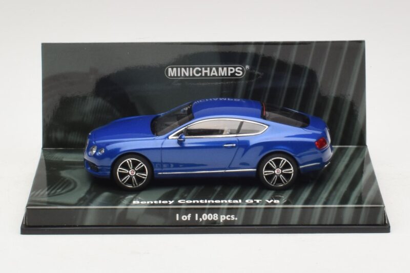 Bentley Continental GT V8 Sininen Metallic Minichamps 1:43 436139982 Metalli