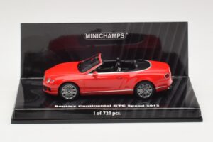 Bentley Continental GTC Speed Punainen Minichamps 1:43 436139061 Metalli