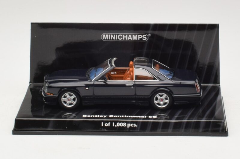 Bentley Continental SC Tummansininen Minichamps 1:43 436139990 Metalli