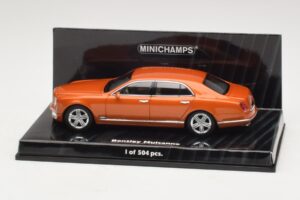 Bentley Mulsanne Oranssi Metallinen Minichamps 1:43 436139902 Metalli