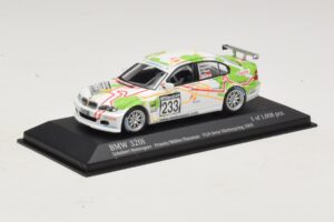 BMW 320i E46 #233 A. Priaulx / J. Muller Schubert Motorsport VLN Nurburgring 2005 Minichamps 1:43 400052433 Metalli — kuva 2 / 4