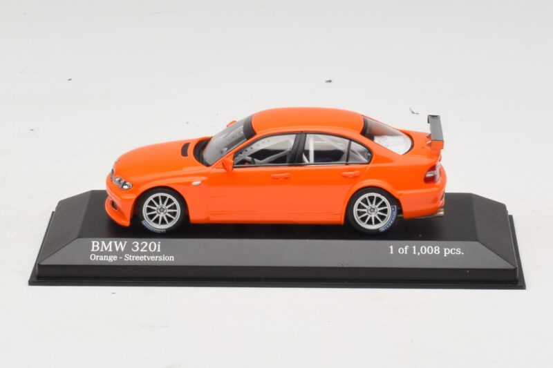 BMW 320i E46 Katuversio Oranssi Minichamps 1:43 400052400 Metalli