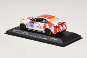 BMW M235i Bong Motorsport #307 Nett / Akata 24 Hours of Nurburgring 2015 Minichamps 1:43 437152507 Metalli — kuva 3 / 4