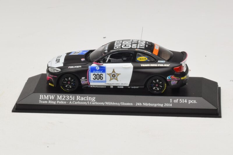 BMW M235i Ring Police Team #306 Carlsson 24 Hours of Nurburgring 2014 Minichamps 1:43 437142406 Metalli