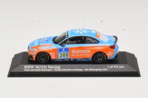 BMW M235i Team Adrenalin #308 Fischer / Zils 24 Hours of Nurburgring 2014 Minichamps 1:43 437142408 Metalli