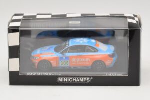 BMW M235i Team Adrenalin #308 Fischer / Zils 24 Hours of Nurburgring 2014 Minichamps 1:43 437142408 Metalli — kuva 4 / 4