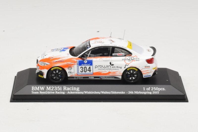 BMW M235i Team Rent2drive #304 Ackermann / Wishkirchen 24 Hours of Nurburgring 2015 Minichamps 1:43 BMW M235i Team Rent2drive #304 Ackermann / Wishkirchen 24 Hours of Nurburgring 2015 Minichamps 1:43 437152504 Metalli