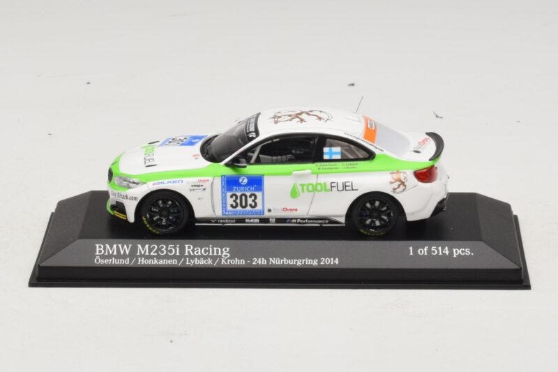 BMW M235i ToolFuel #303 Krohn 24 Hours of Nurburgring 2014 Minichamps 1:43 437142403 Metalli
