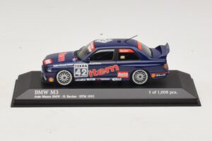 BMW M3 E30 Auto Maas #42 Becker DTM 1992 Minichamps 1:43 430922042 Metalli