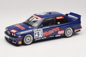BMW M3 E30 Auto Maass #42 H. Becker DTM 1992 Minichamps 1:18 180922042 Metalli