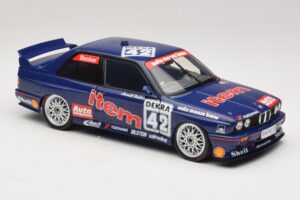BMW M3 E30 Auto Maass #42 H. Becker DTM 1992 Minichamps 1:18 180922042 Metalli — kuva 6 / 8
