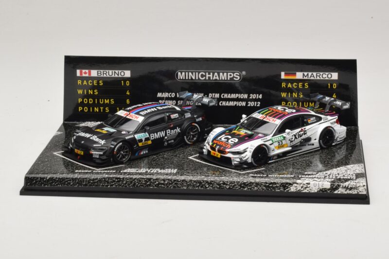 BMW M3 & M4 DTM Champions Set B. Spengler / M. Wittmann 2012 & 2014 Minichamps 1:43 412020723 Metalli