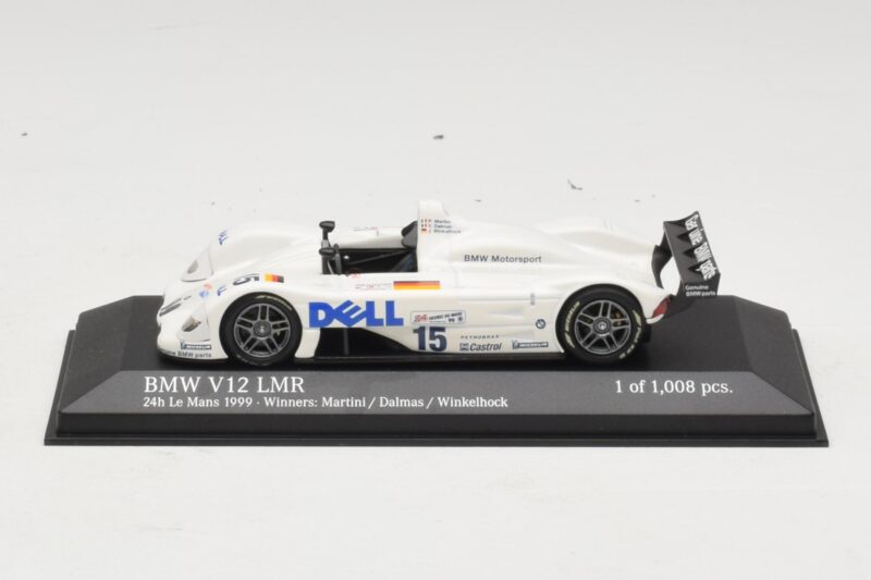 BMW V12 LMR #15 P. Martini / Y. Dalmas / J. Winkelhock 24 Hours of Le Mans Winner 1999 Minichamps 1:43 430992915 Metalli