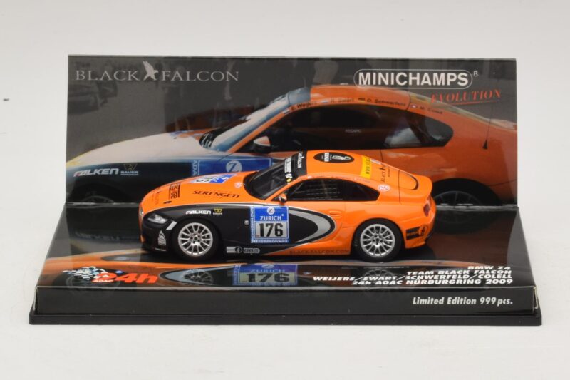 BMW Z4 GT3 Black Falcon #176 24 Hours of Nürburgring 2009 Minichamps 1:43 437092776 Metalli