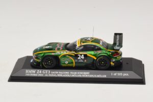 BMW Z4 GT3 Saudi Falcons #24 Al Faisal / Binladen 24 Hours of Dubai 2013 Minichamps 1:43 437132424 Metalli