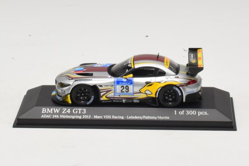 BMW Z4 GT3 VDS Racing #29 B. Leinders / M. Palttala 24 Hours of Nurburgring 2012 Minichamps 1:43 437122929 Metalli