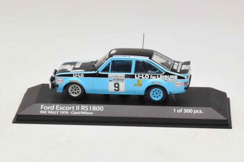 Ford Escort Mk2 RS1800 #9 R. Clark / Wilson RAC Rally 1978 Minichamps 1:43 Ford Escort Mk2 RS1800 #9 R. Clark / Wilson RAC Rally 1978 Minichamps 1:43 400788409 Metalli
