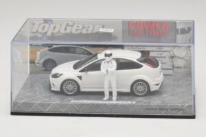 Ford Focus RS Mk2 Top Gear Valkoinen Hahmon Kanssa Minichamps 1:43 519438810 Metalli — kuva 4 / 5
