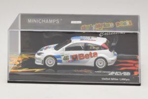 Ford Focus RS WRC #46 V. Rossi / C. Cassina RAC Rally 2007 Vaurioitunut Pakkaus Minichamps 1:43 400078446-O1 Metalli — kuva 4 / 5