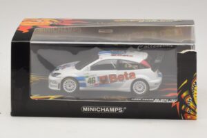 Ford Focus RS WRC #46 V. Rossi / C. Cassina RAC Rally 2007 Vaurioitunut Pakkaus Minichamps 1:43 400078446-O1 Metalli — kuva 5 / 5
