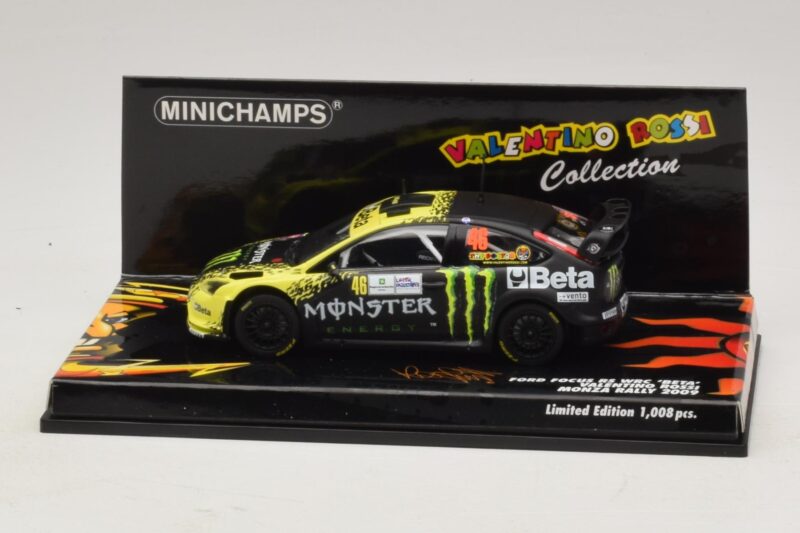 Ford Focus RS WRC #46 V. Rossi / C. Cassina Monza Rally Show 2009 Minichamps 1:43 400098946 Metalli