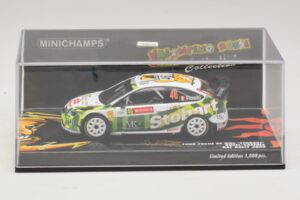 Ford Focus RS WRC #46 V. Rossi / C. Cassina RAC Rally 2008 Minichamps 1:43 400088146 Metalli — kuva 4 / 5