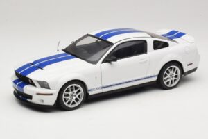 Ford Shelby Cobra GT500 Concept Valkoinen ja Sininen Raita AUTOart 1:18 73052 Metalli
