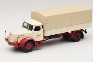 Henschel HS 140 Lava-auto Valkoinen Punainen Minichamps 1:43 439171020 Metalli