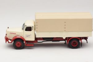 Henschel HS 140 Lava-auto Valkoinen Punainen Minichamps 1:43 439171020 Metalli — kuva 3 / 6