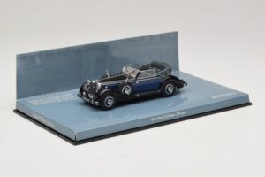 Horch 853 A Sport Cabriolet Musta Sininen Minichamps 1:43 436012036 Metalli — kuva 2 / 5