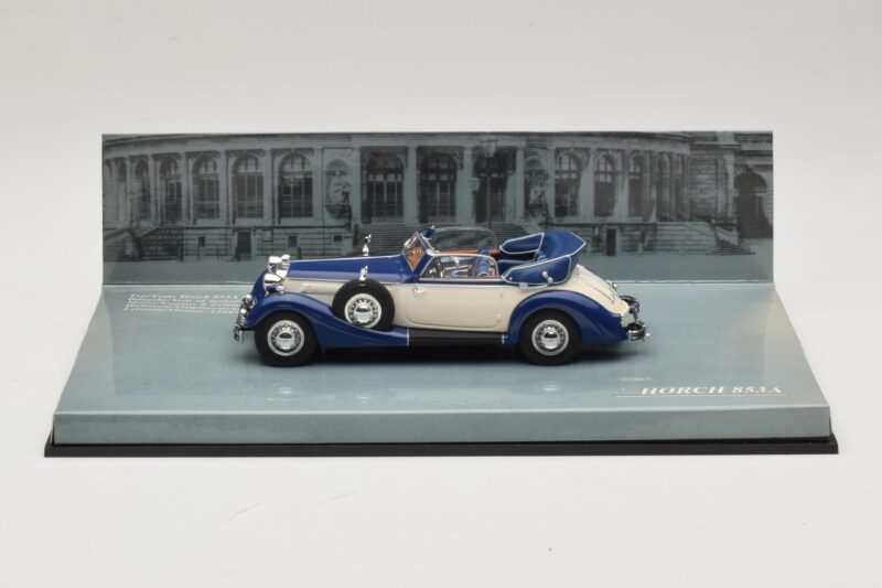 Horch 853 Cabriolet Sininen Minichamps 1:43 436012032 Metalli