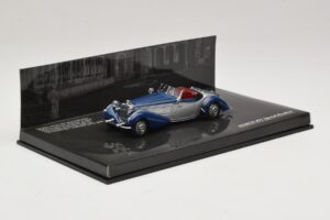 Horch 855 Special Roadster Hopeansininen Ilman Ulkopakkausta Minichamps 1:43 436014202-O1 Metalli — kuva 2 / 4